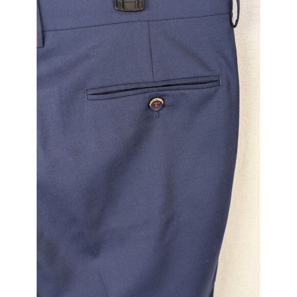 Robert Graham Blue Dress Pants men's Size 42x30 - Picture 14 of 15